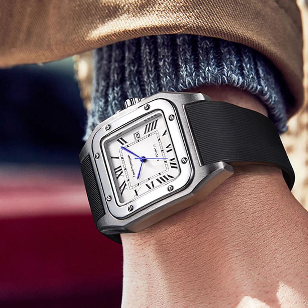 Cartier Watch Tank - Orologio meccanico automatico quadrato di lusso