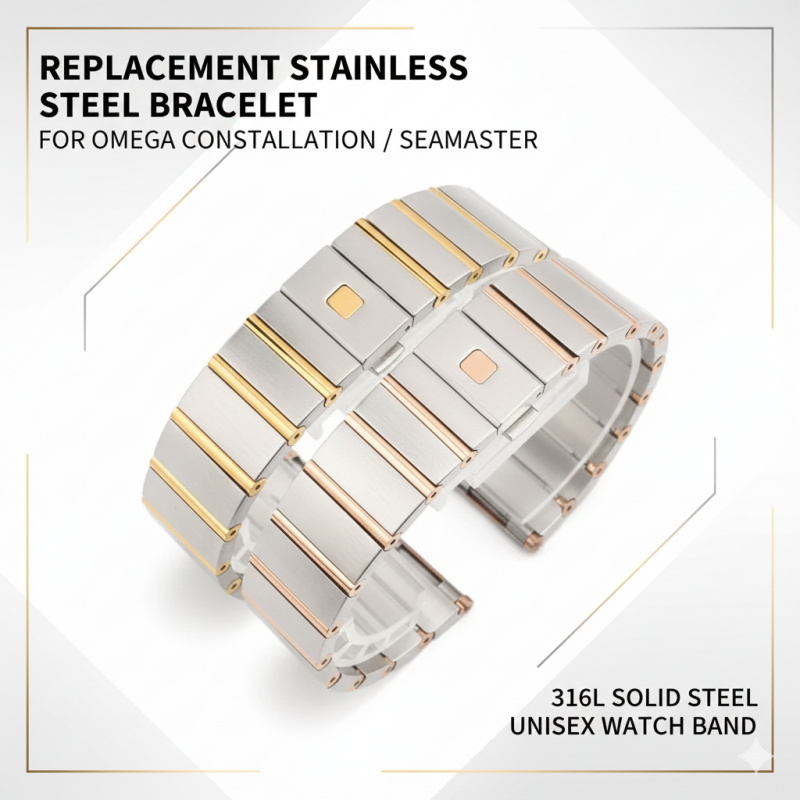 Omega Watch Constellation - Cinturino in acciaio di ricambio da