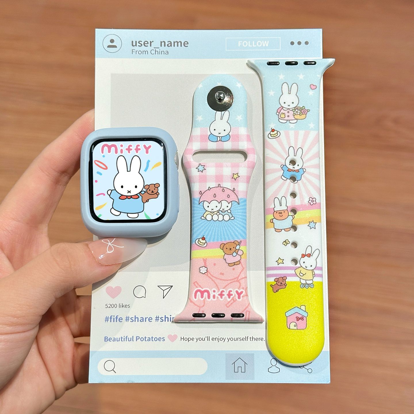 Apple Watch Band - Cinturino per orologio in silicone Miffy