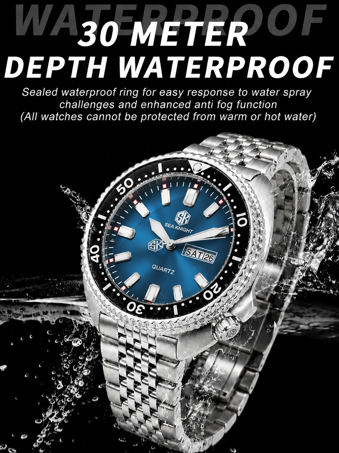 SEA KNIGHT Nuovo Orologio al Q - Smartwatch New Watches For Men recensione e prezzo