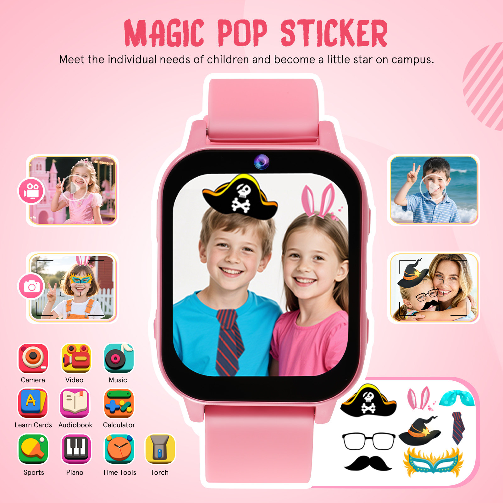 Orologio Intelligente Rosa per - Smartwatch Watches For Kid Boy recensione e prezzo