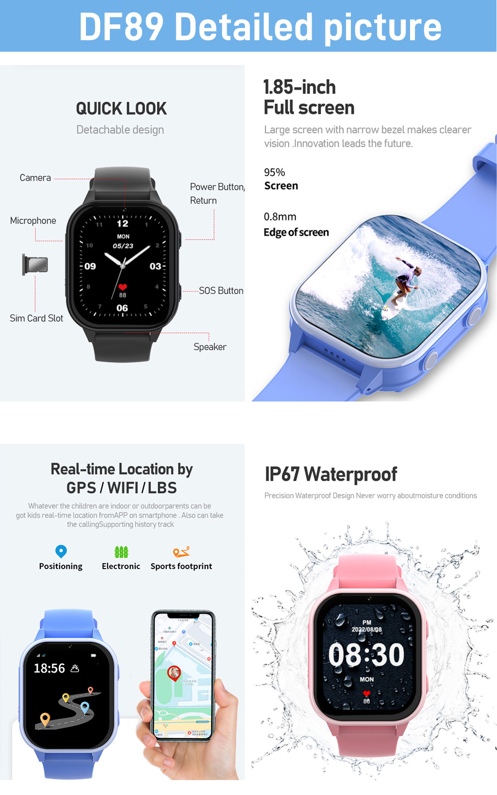 2G 4G Smart Watch per bambini  - Smartwatch Watches For Kid Boy recensione e prezzo